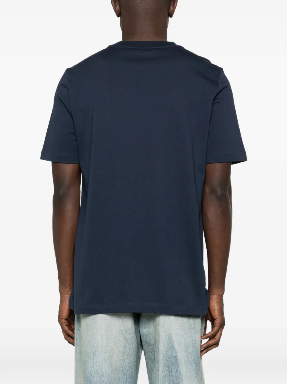Marni T-shirt met logo en ronde hals Blauw