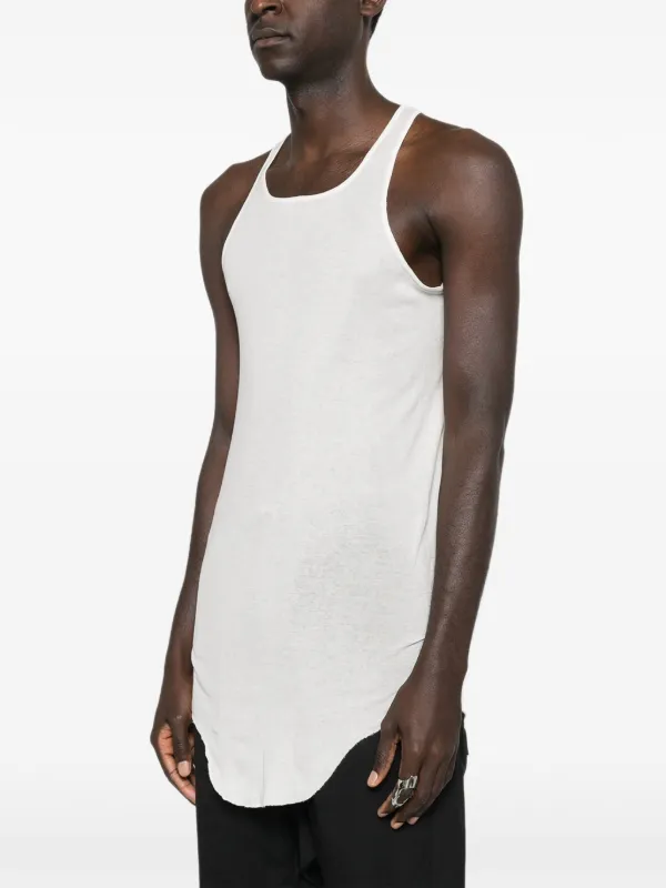 Rick Owens Basic Rib タンクトップ | ホワイト | FARFETCH JP