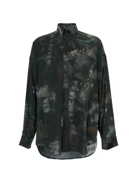 Balenciaga chest-pocket long-sleeve shirt
