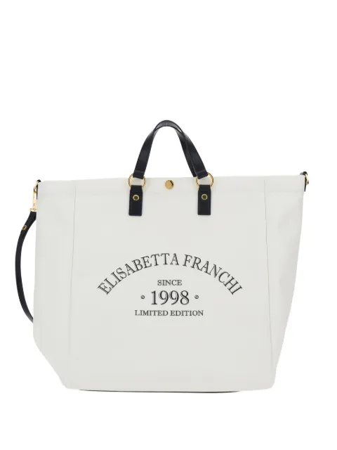 Elisabetta Franchi tote con detalle del logo