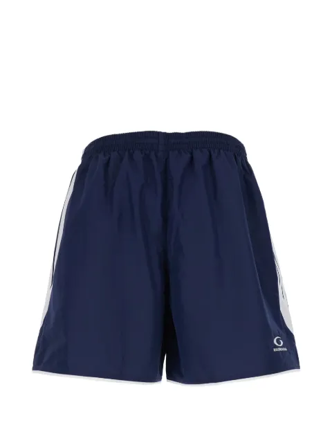 Balenciaga logo-print stripe-detail shorts