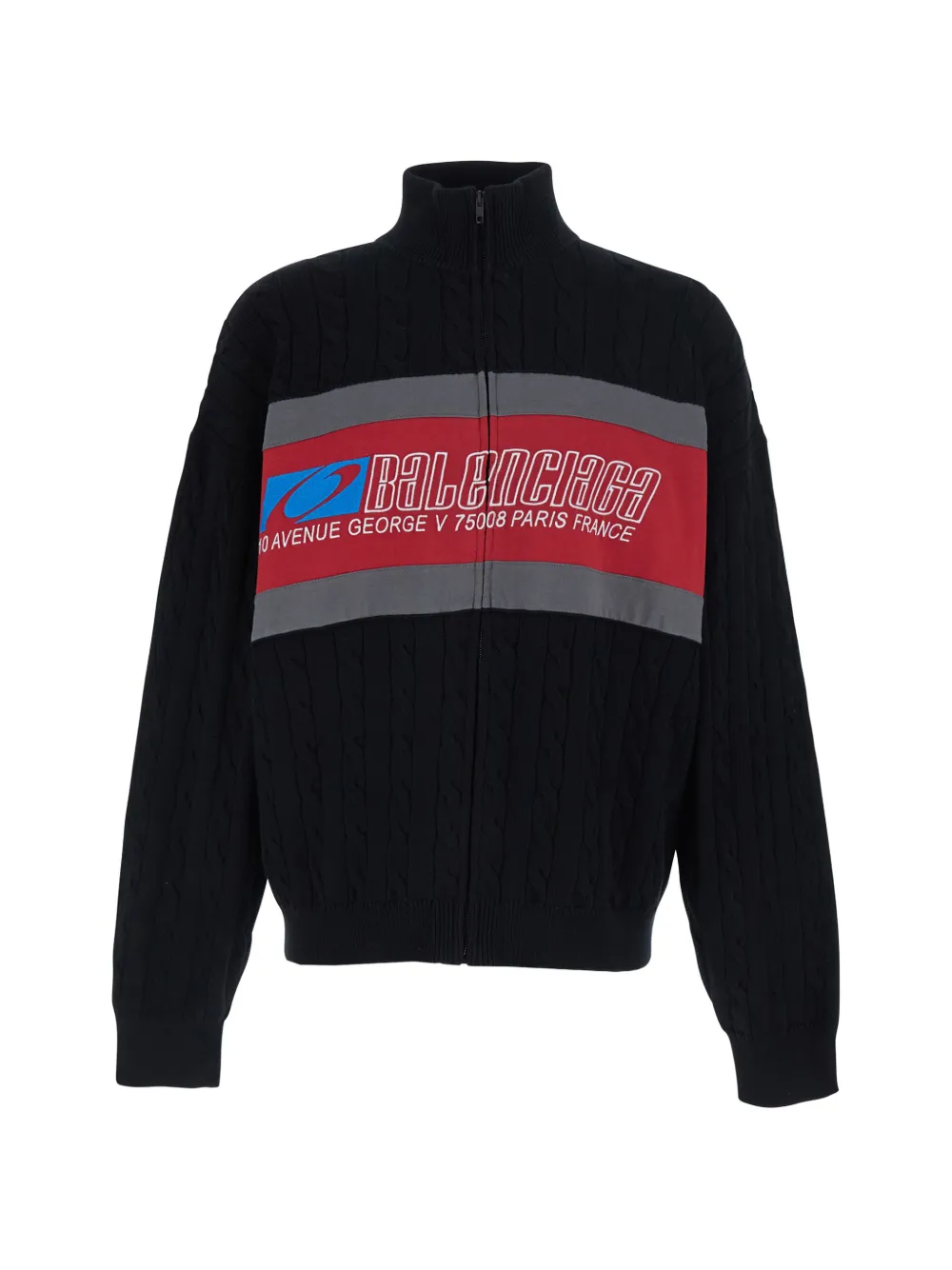 Balenciaga Sweatshirt mit Reißverschluss - Schwarz