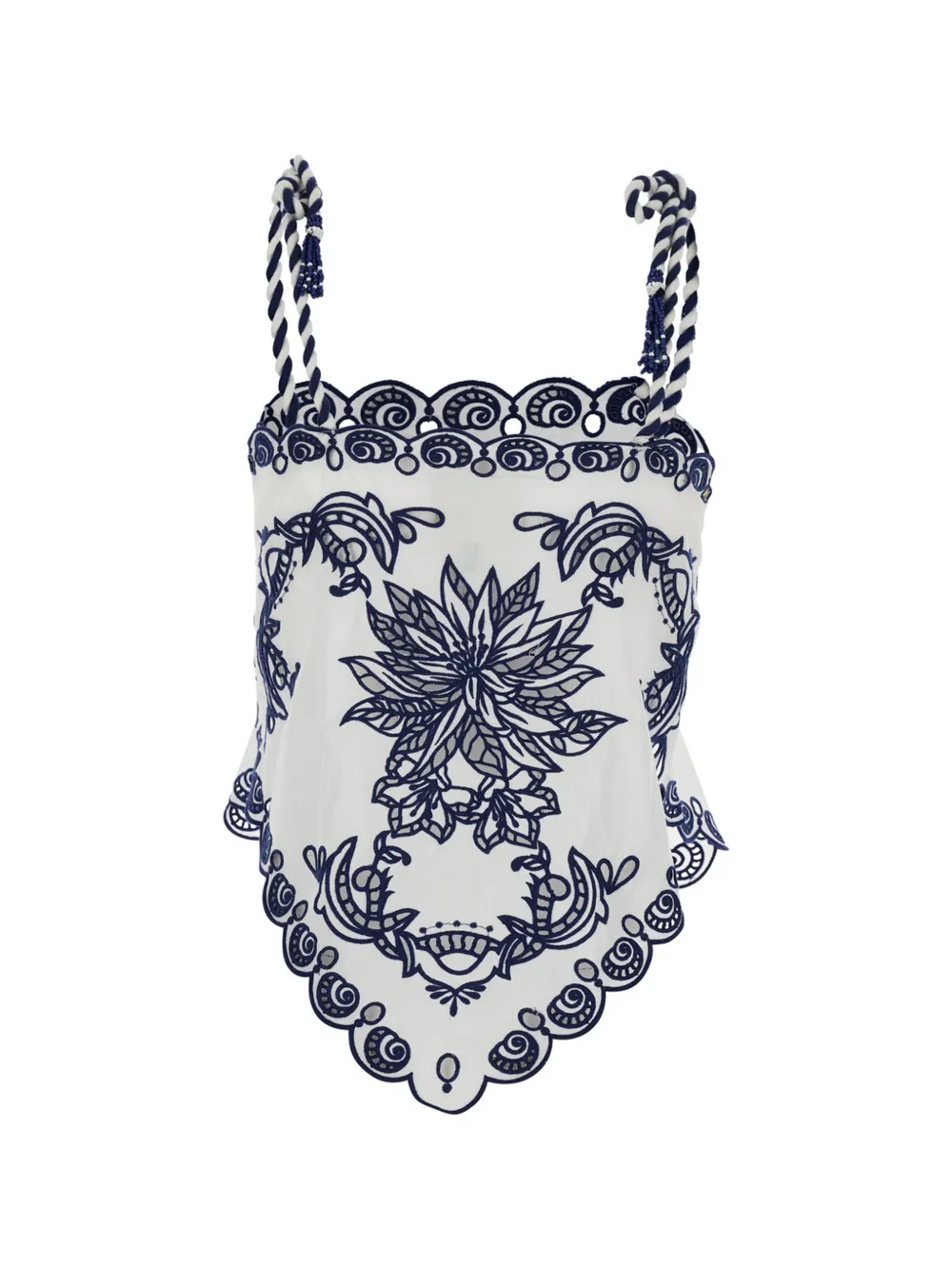  Farm Rio Floral Top - White 