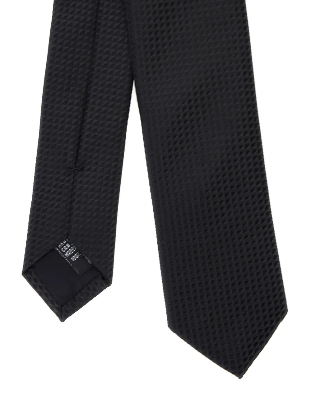 Emporio Armani checked tie - Zwart
