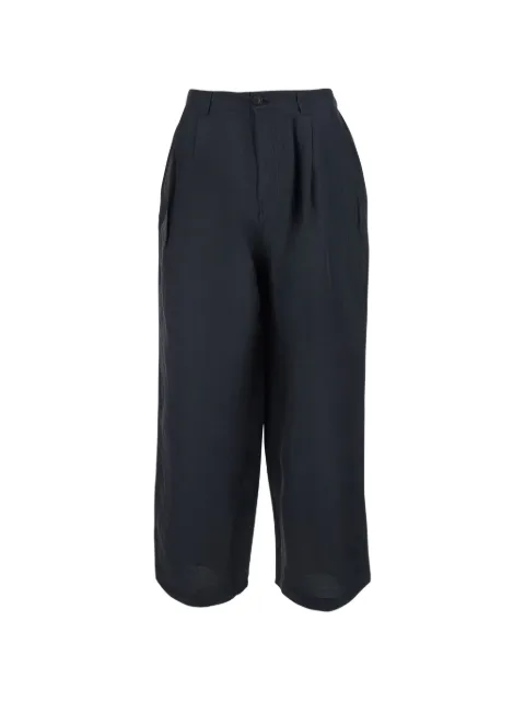 COOR pleated wide-leg trousers