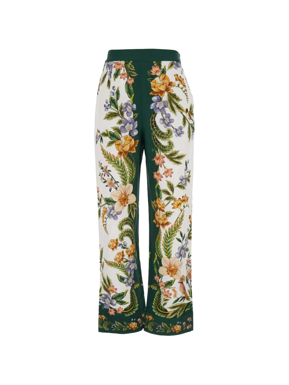 FARM Rio floral-print trousers - Bianco