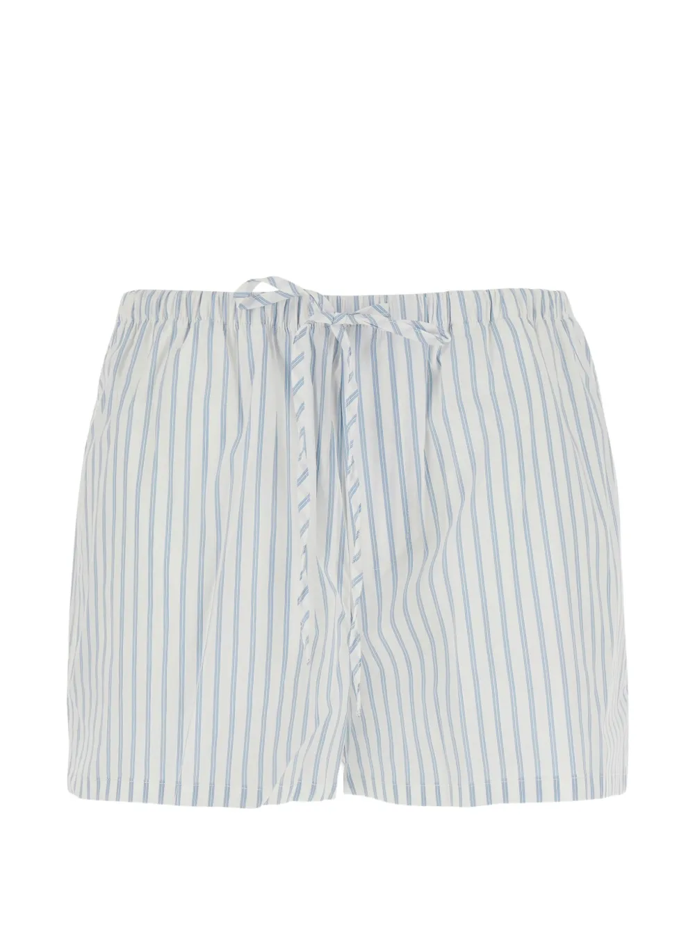 DUNST striped drawstring shorts - Bianco