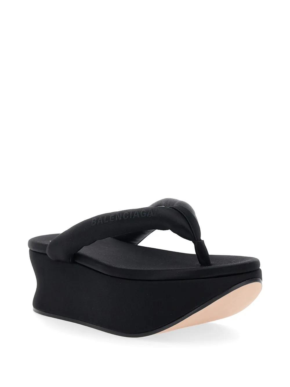 Balenciaga Gaeta sandalen met plateauzool Zwart