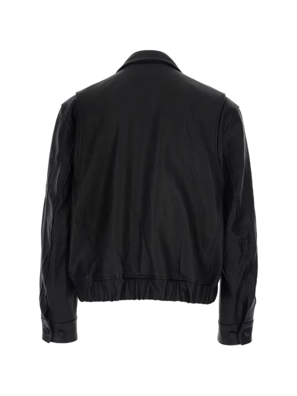 COOR zip-up Leather Jacket | Black | FARFETCH ID