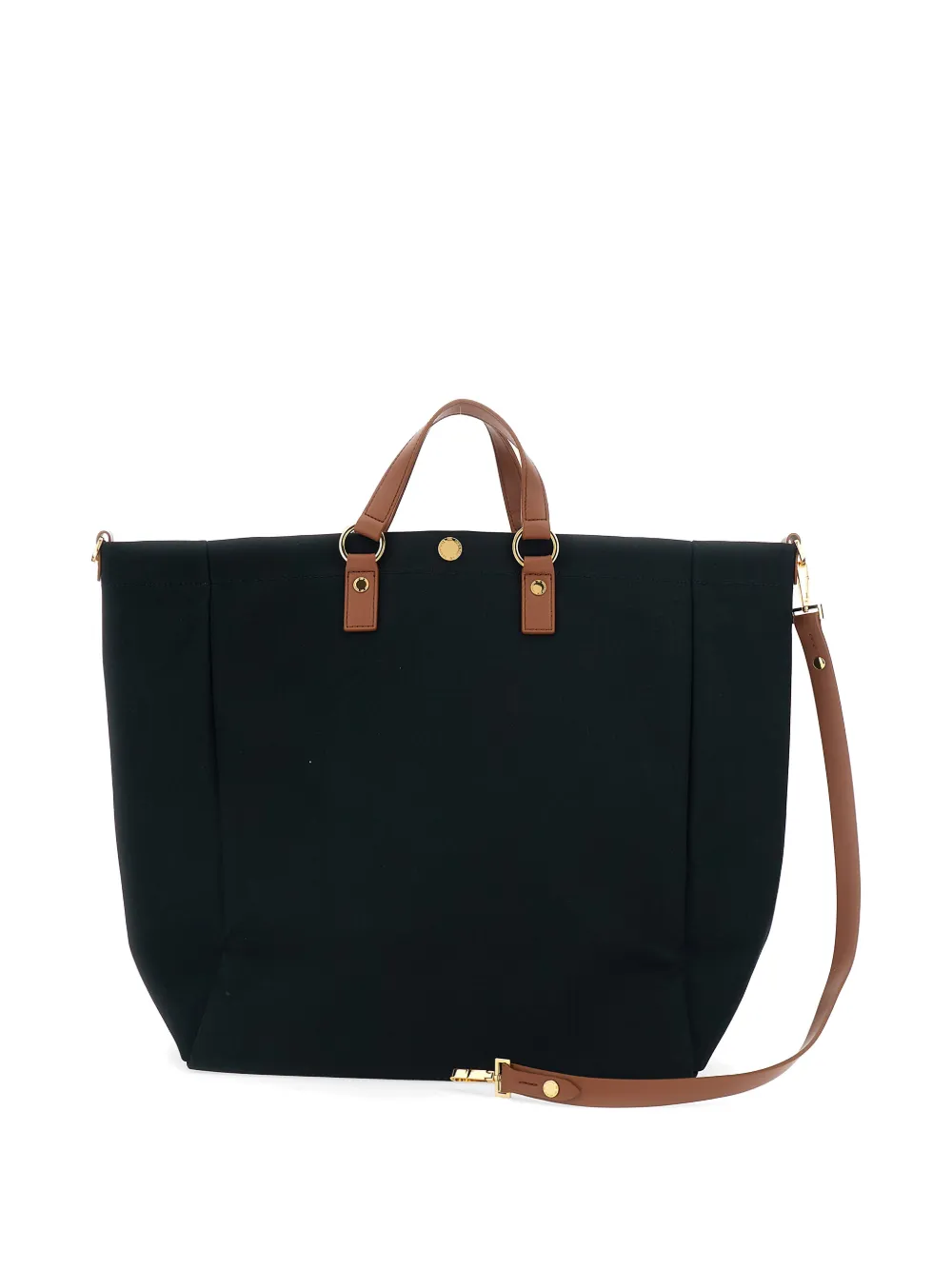 Elisabetta Franchi Shopper met logo Zwart