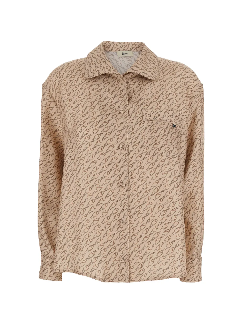 Herno chain-pattern shirt - Toni neutri