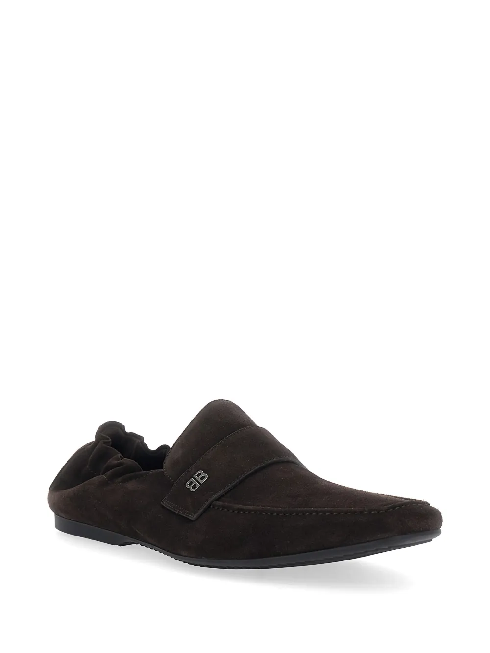 Balenciaga Palermo loafers met logodetail Bruin