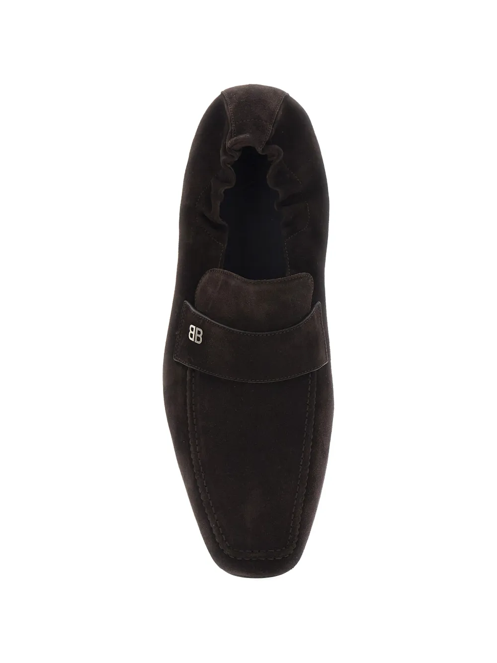 Balenciaga Palermo loafers met logodetail Bruin
