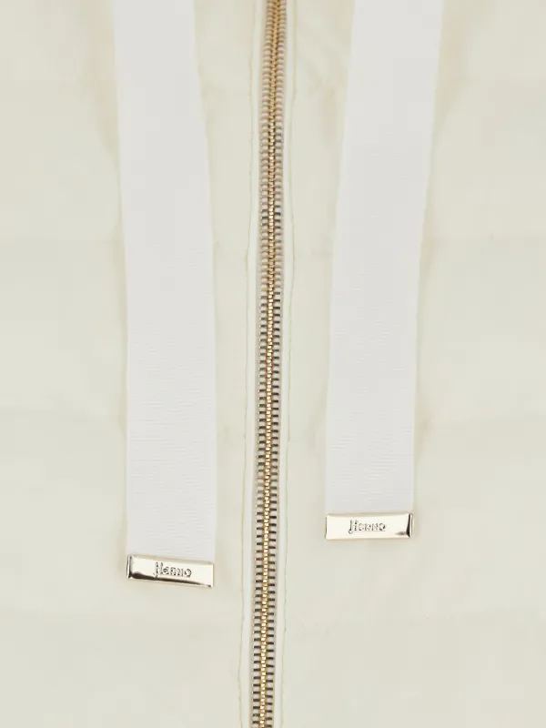 Herno フーデッド パデッドジャケット | ホワイト | FARFETCH JP