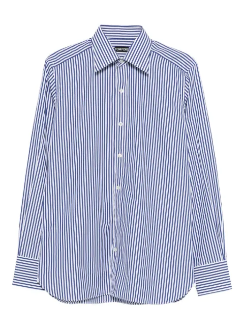 TOM FORD striped-pattern button-fastening shirt