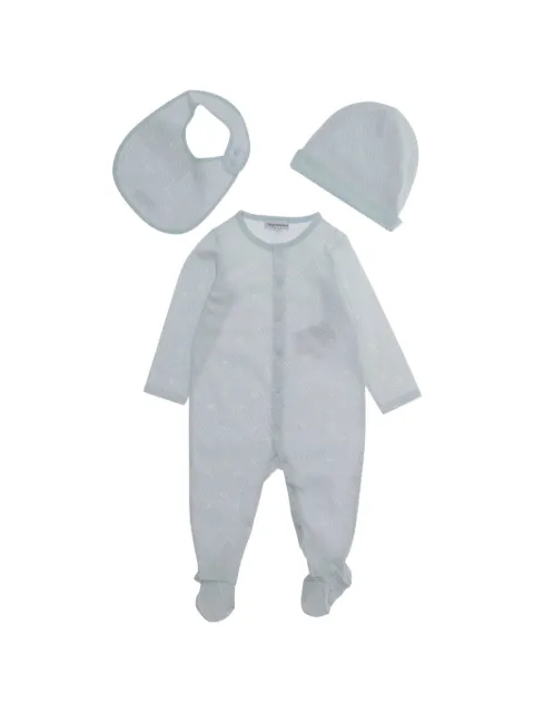 Emporio Armani Kids logo-pattern babygrow set