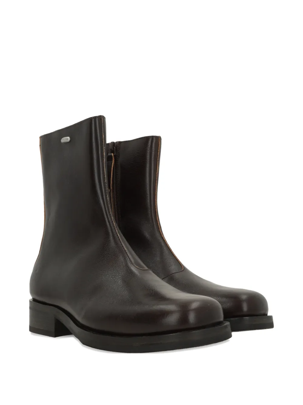 OUR LEGACY Camion leren laarzen met rits Bruin