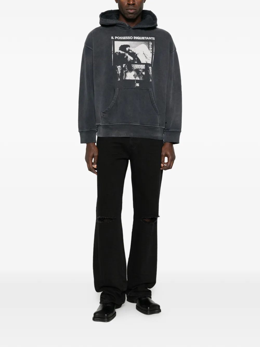 Enfants Riches Déprimés Hoodie met print Grijs