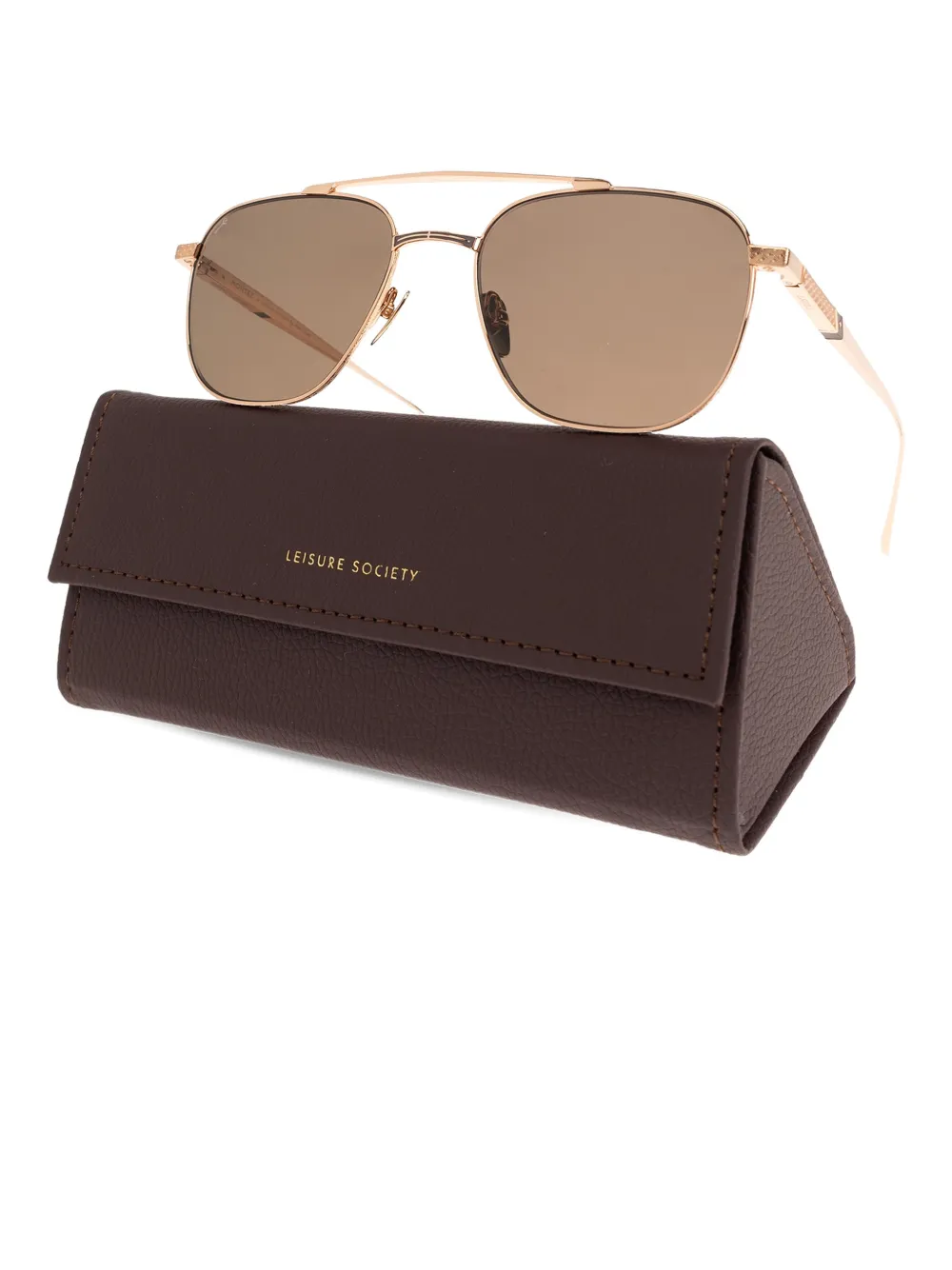 Leisure Society Montez textured-frame sunglasses - Goud