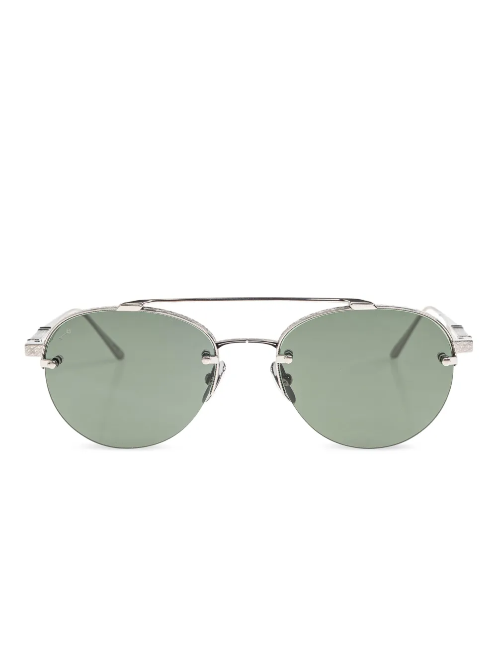 Leisure Society Avalon patterned round sunglasses - Argento