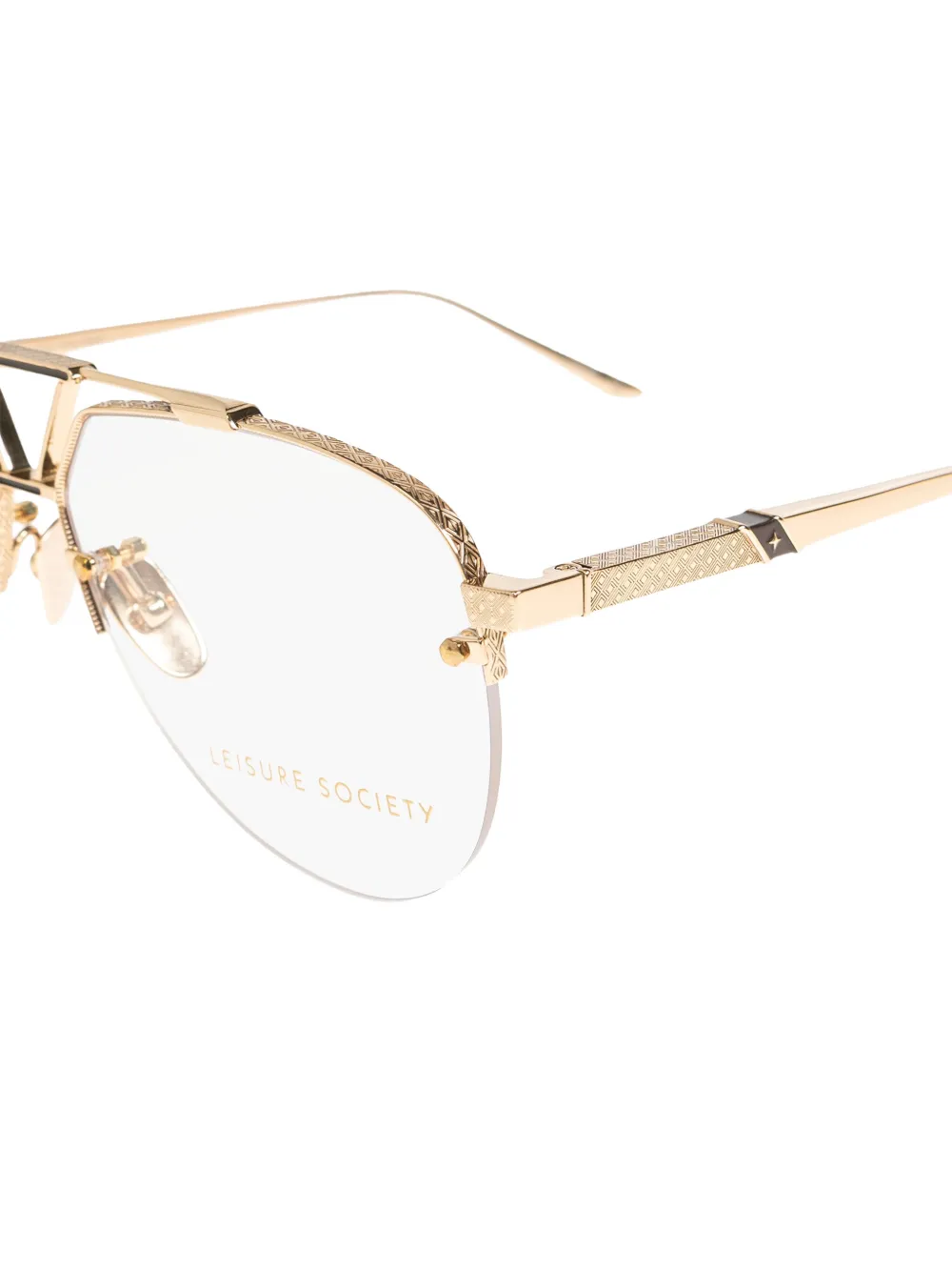  Leisure Society Bandini Patterned Sunglasses - Gold 