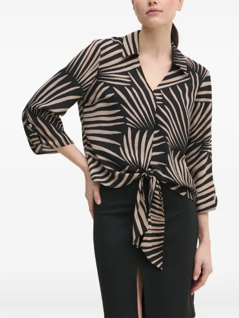 Joseph Ribkoff geometric-pattern shirt