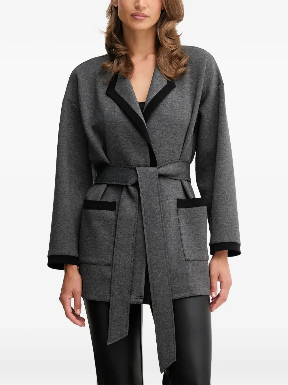 Joseph Ribkoff belted jacket | gris | Image 1