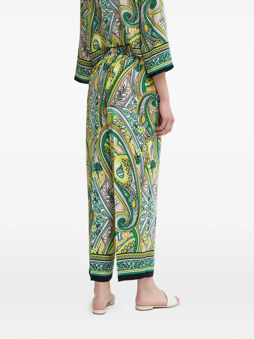  Joseph Ribkoff Paisley-print Trousers - Green 