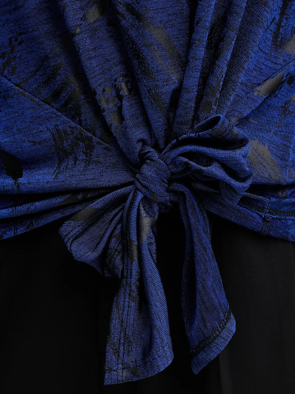 Joseph Ribkoff Top met lange mouwen met gestrikt detail Blauw
