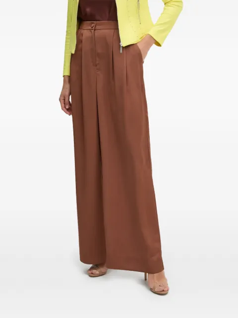 Joseph Ribkoff pleated wide-leg trousers