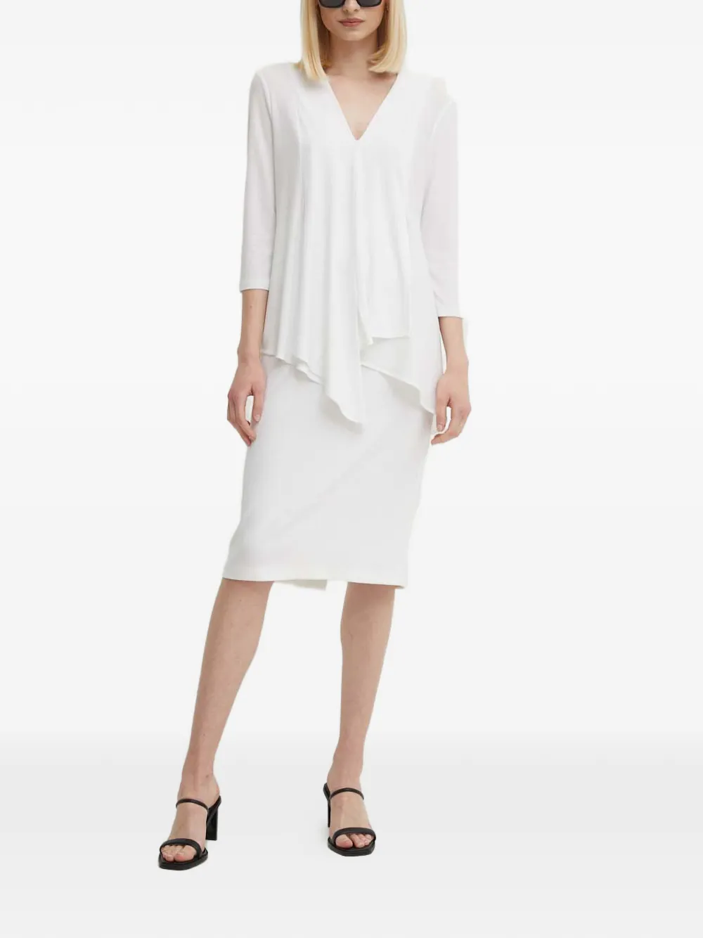 Joseph Ribkoff V-neck asymmetric blouse | Blusas | Image 2