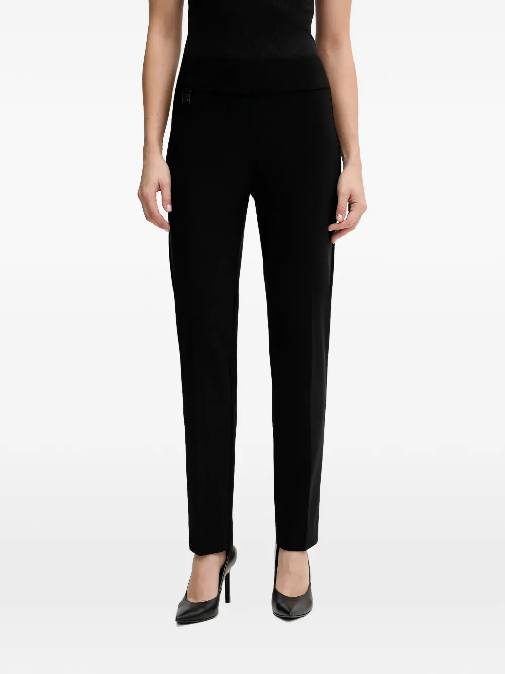 Joseph Ribkoff logo-plaque trousers - Schwarz