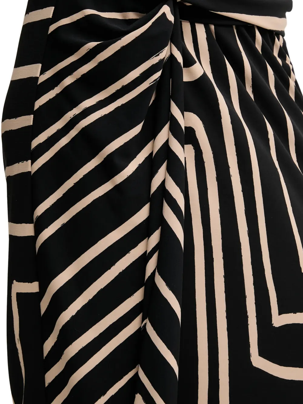 Joseph Ribkoff Midi-rok met geometrisch patroon Zwart