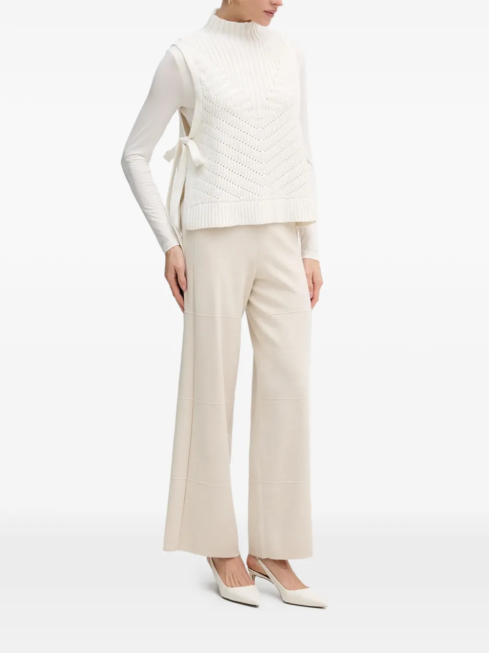 Joseph Ribkoff seam-details trousers - Beige