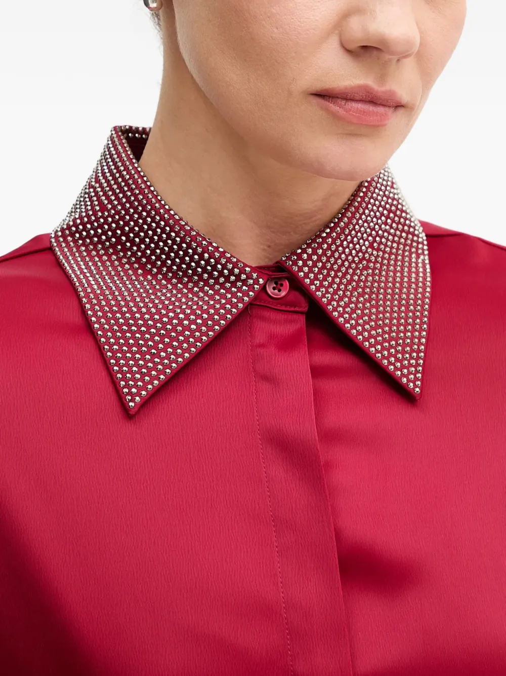 Joseph Ribkoff Blouse met verfraaide kraag Rood