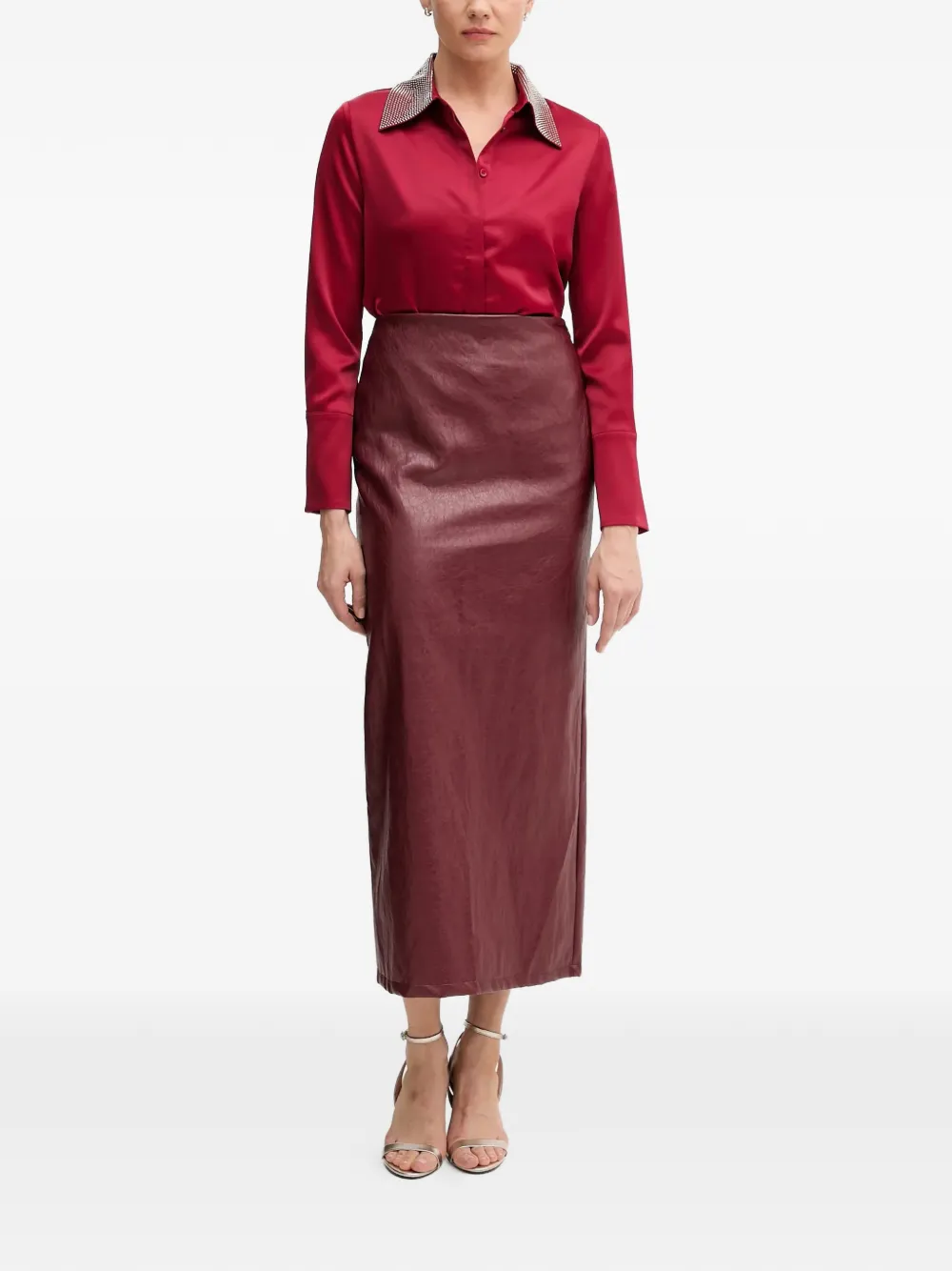 Joseph Ribkoff embellished collared shirt - Rood