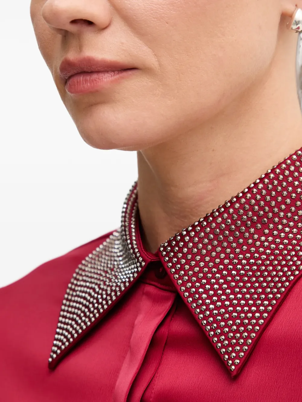 Joseph Ribkoff Blouse met verfraaide kraag Rood
