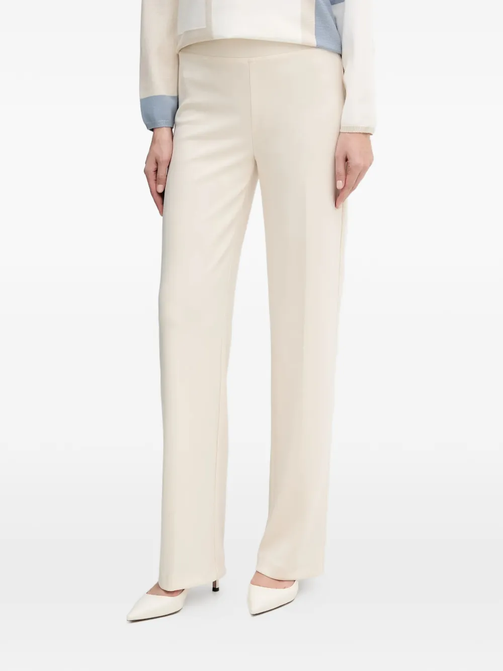 Joseph Ribkoff elasticated-waist straight trousers | neutro | Image 1