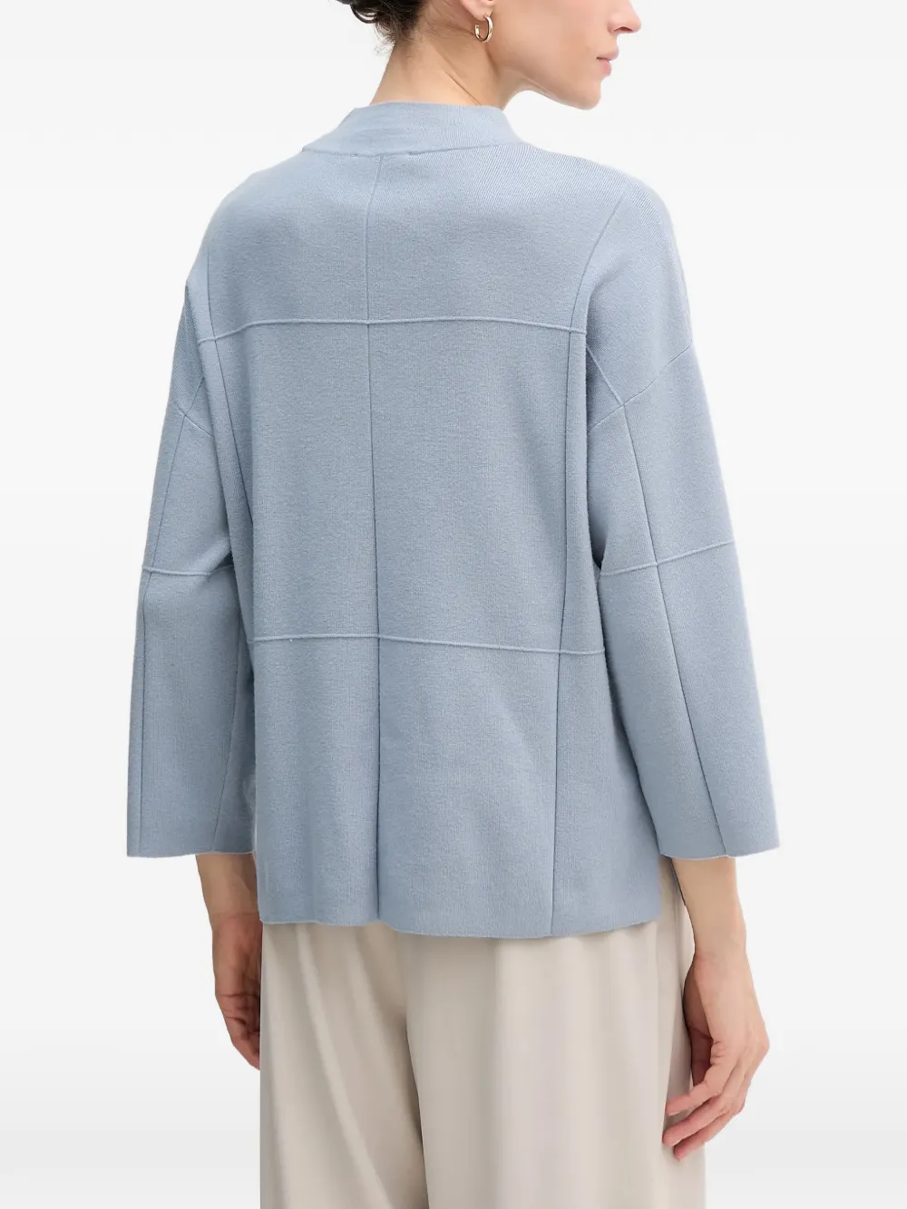 Joseph Ribkoff Trui met hoge hals en naaddetails Blauw