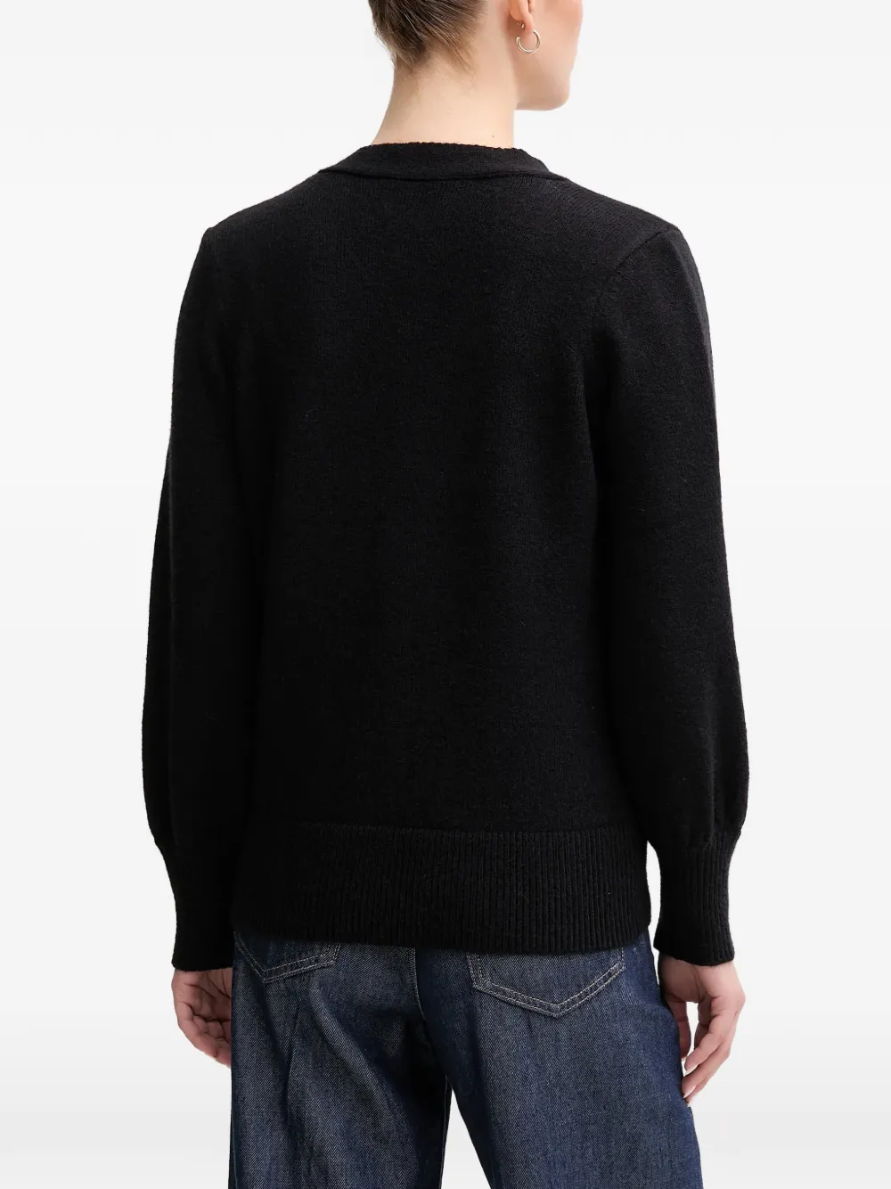 Joseph Ribkoff Vest met bloemdetail Zwart