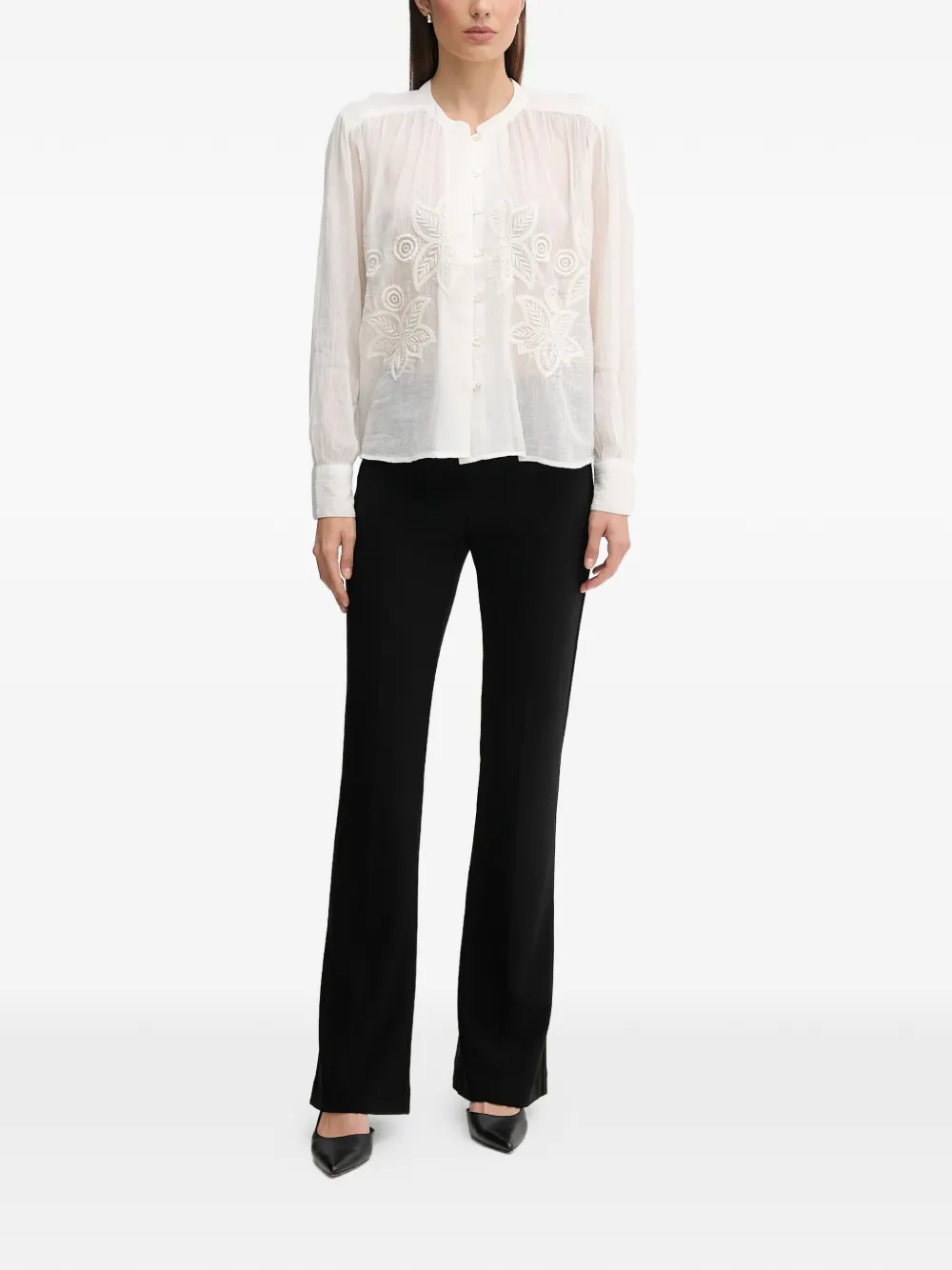 Joseph Ribkoff elasticated-waist flared trousers | Flared & Bell-Bottom Pants | Image 2