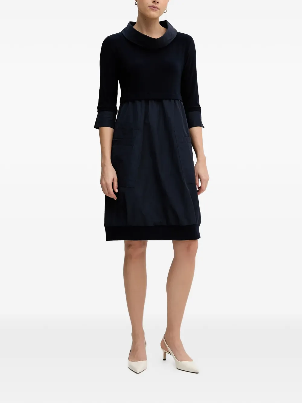Joseph Ribkoff crew-neck mini dress - Blauw