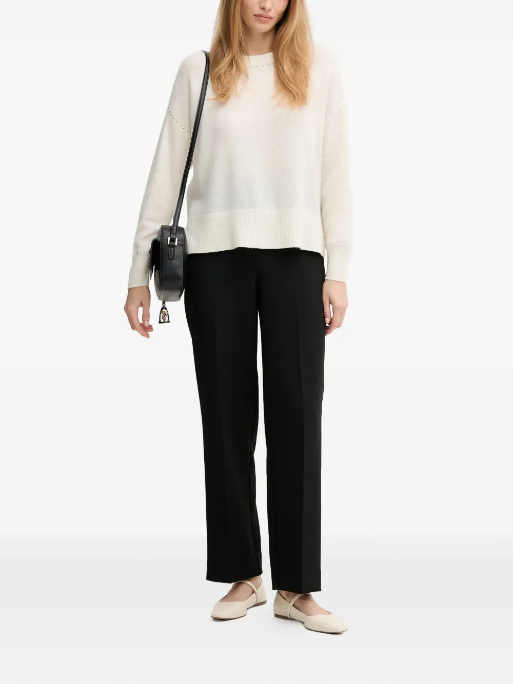 Joseph Ribkoff embellishments split sweater | Knitted Sweaters | Image 2