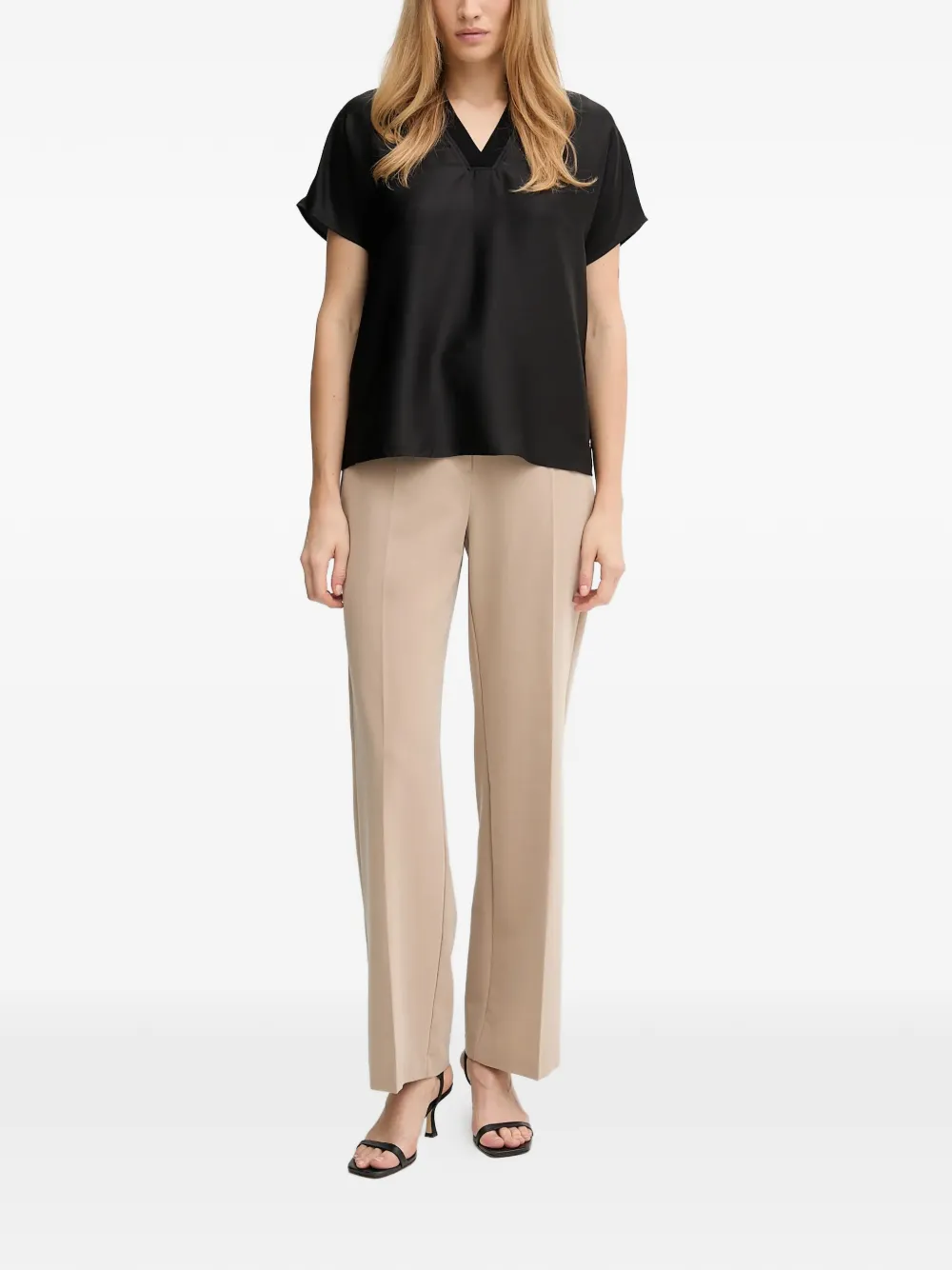 Joseph Ribkoff V-neck blouse - Zwart