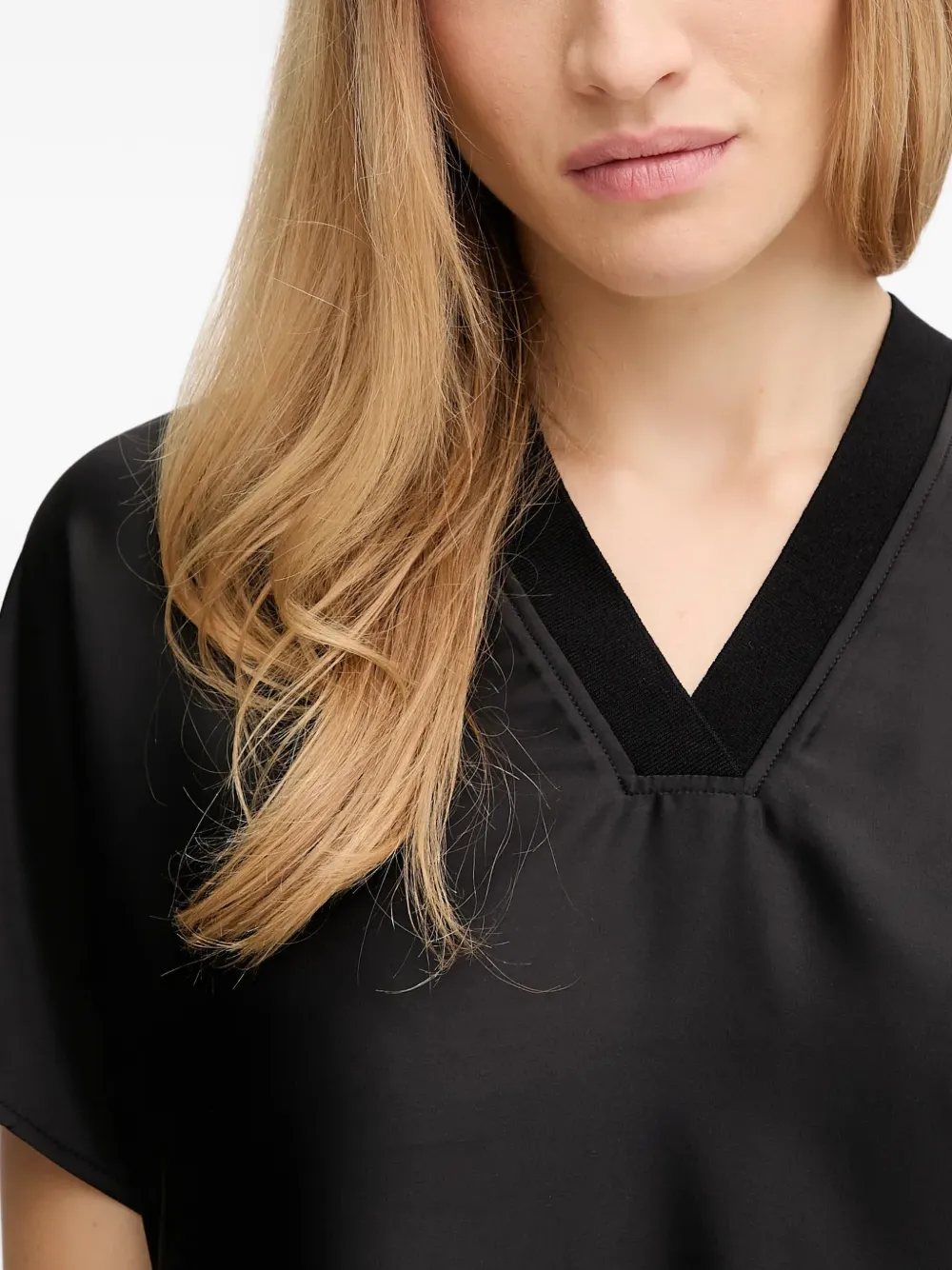 Joseph Ribkoff Blouse met V-hals Zwart