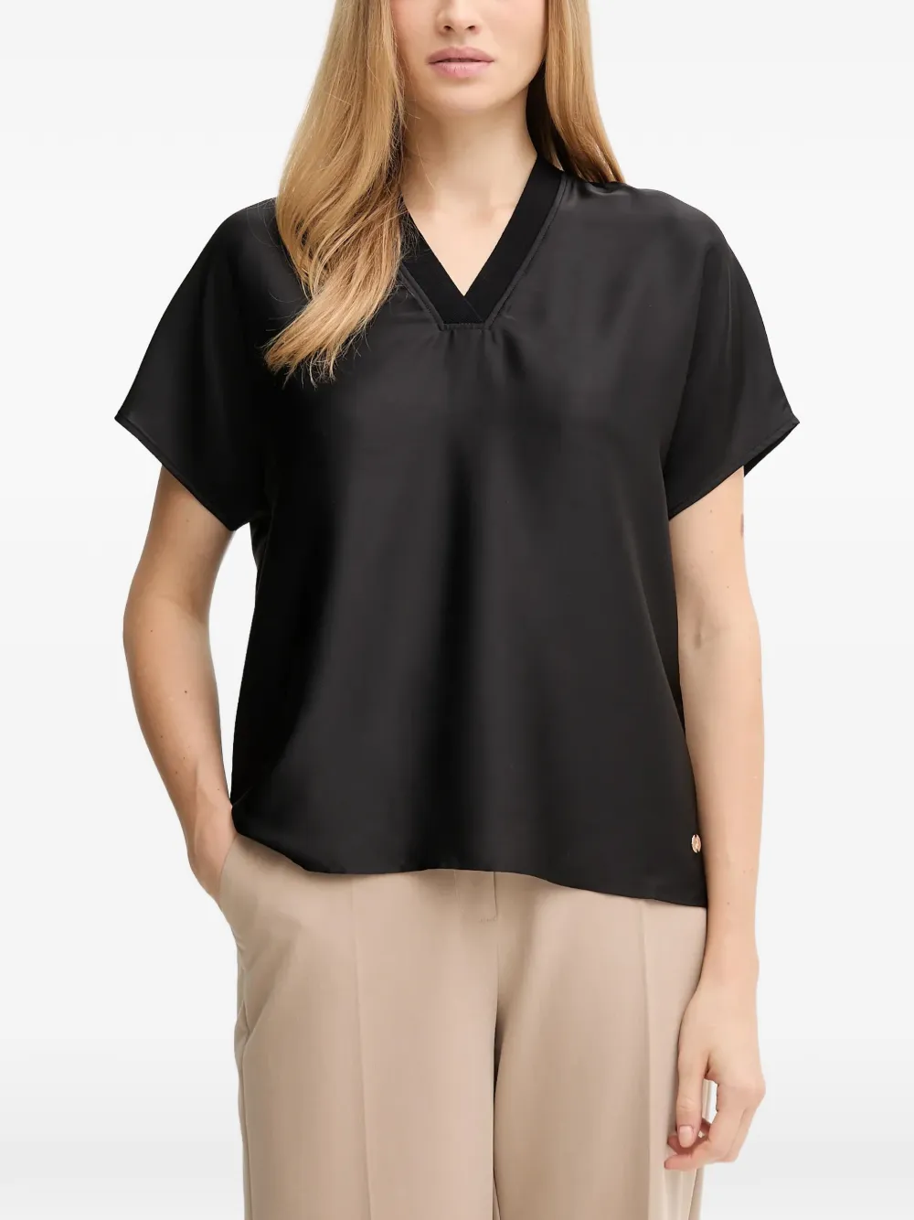 Joseph Ribkoff V-neck blouse - Nero