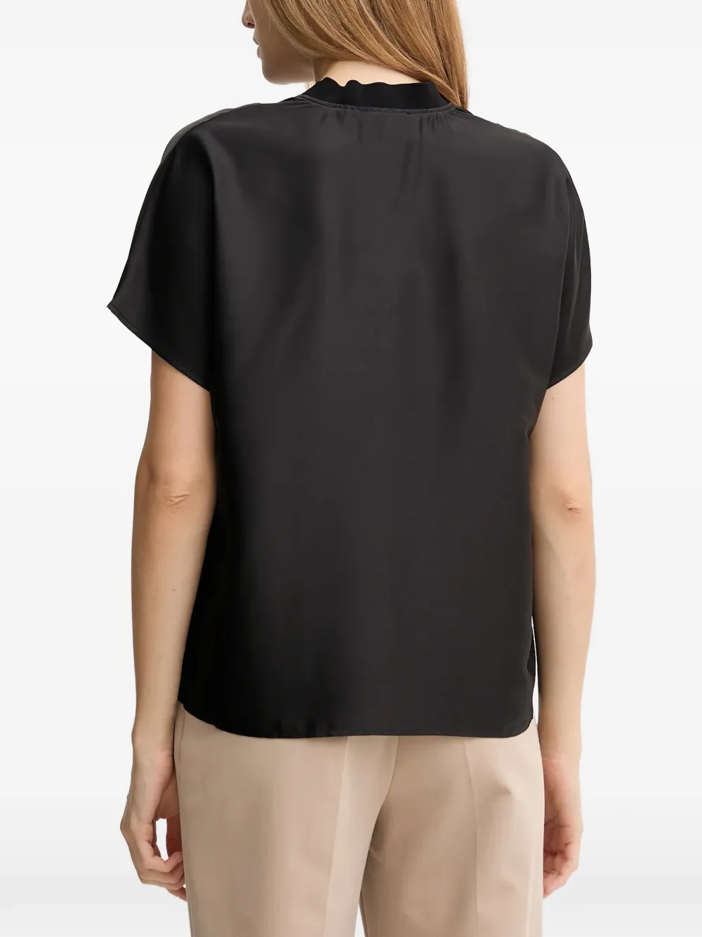 Joseph Ribkoff Blouse met V-hals Zwart