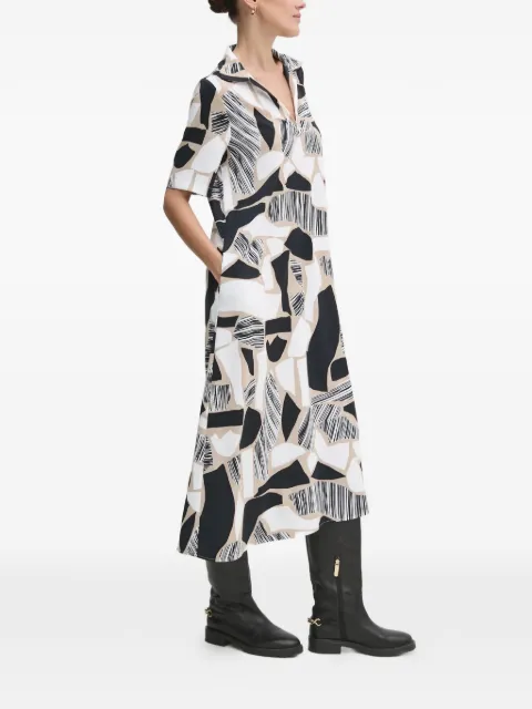 Joseph Ribkoff graphic-print midi dress