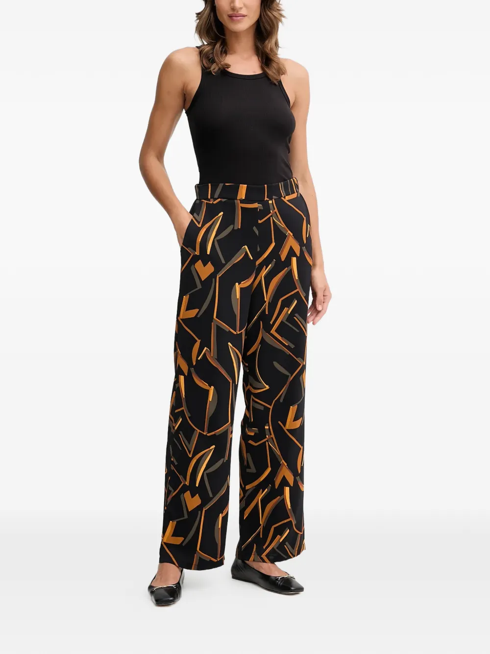 Joseph Ribkoff geometric-pattern trousers | Straight-Leg Pants | Image 2
