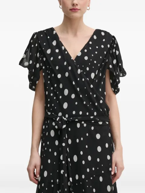 Joseph Ribkoff polka-dot midi dress
